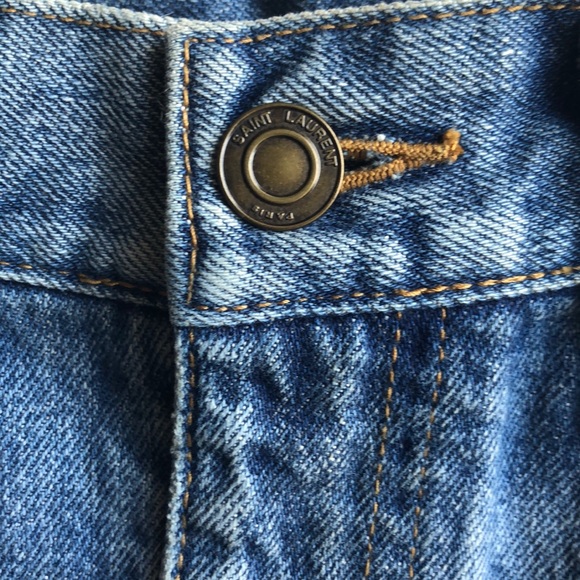 🎉2x HP🎉Saint Laurent denim mini skirt - Picture 3 of 6